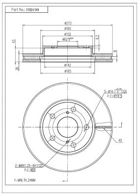 Brake Disc (FBD199)