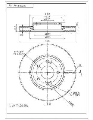 Brake Disc (FBD250)