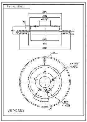 Brake Disc (FBD303)