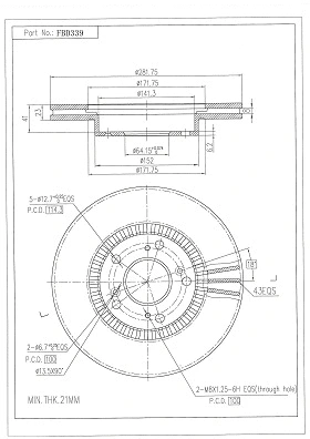 Brake Disc (FBD339)