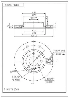 Brake Disc (FBD183)
