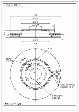 Brake Disc (FBD313)