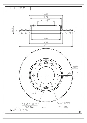 Brake Disc (FBD530)