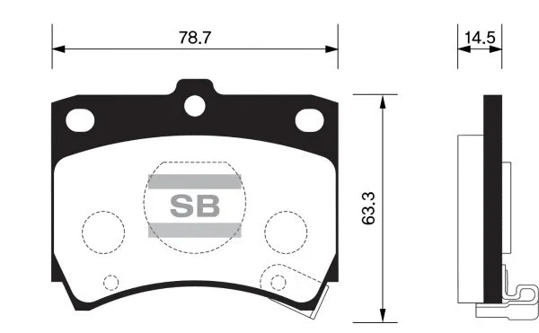 Brake Pad Set, disc brake (FBP1049)