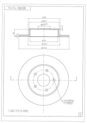 Brake Disc (FBD526)