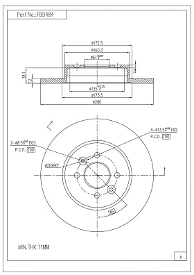 Brake Disc (FBD484)