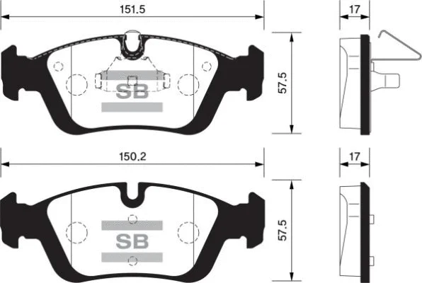 Brake Pad Set, disc brake (FBP1388)