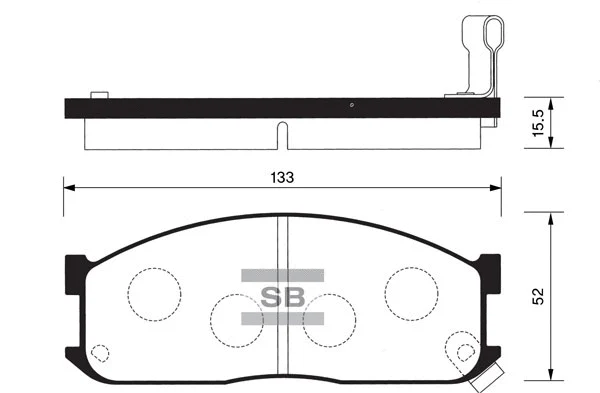 Brake Pad Set, disc brake (FBP1044)