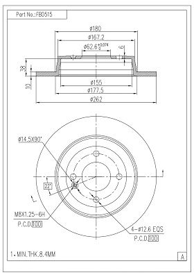Brake Disc (FBD515)