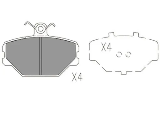 Brake Pad Set, disc brake (FBP4169)