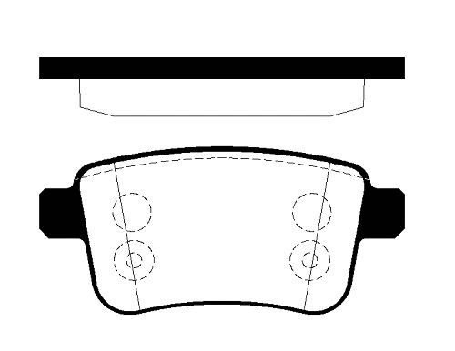 Brake Pad Set, disc brake (FBP4346)