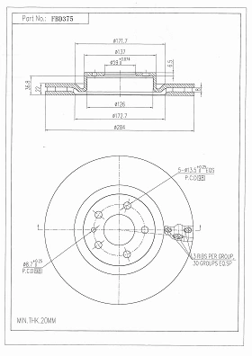 Brake Disc (FBD375)