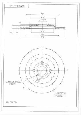 Brake Disc (FBD246)