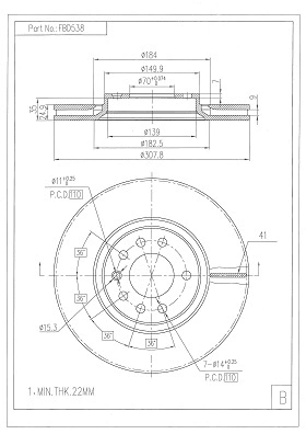 Brake Disc (FBD538)