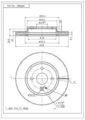 Brake Disc (FBD228)