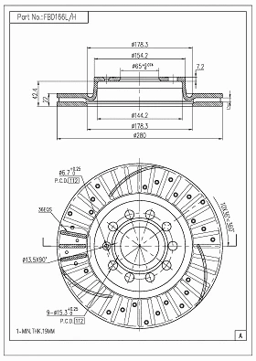 Brake Disc (FBD166L/H)