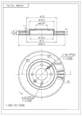 Brake Disc (FBD153)