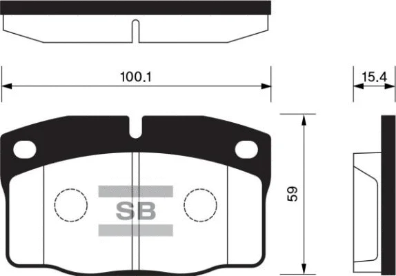 Brake Pad Set, disc brake (FBP1258)