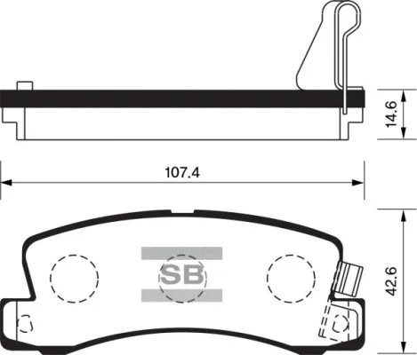 Brake Pad Set, disc brake (FBP1208)