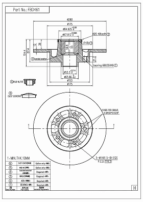 Brake Disc (FBD461)