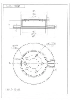 Brake Disc (FBD215)