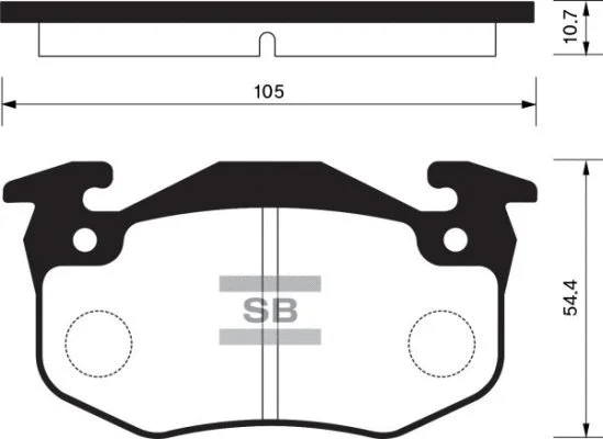 Brake Pad Set, disc brake (FBP1242)