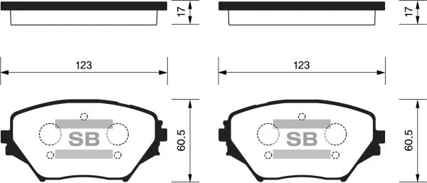 Brake Pad Set, disc brake (FBP1233)