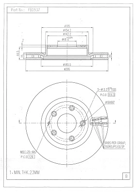 Brake Disc (FBD537)