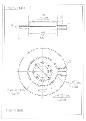 Brake Disc (FBD213)