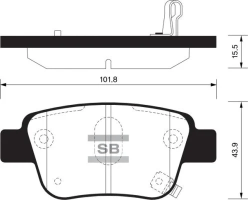 Brake Pad Set, disc brake (FBP2184)