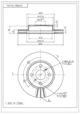 Brake Disc (FBD133)