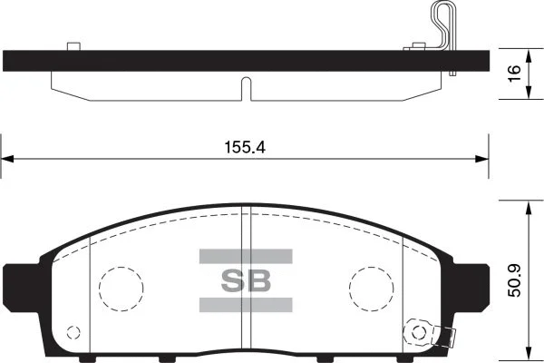Brake Pad Set, disc brake (FBP1361)