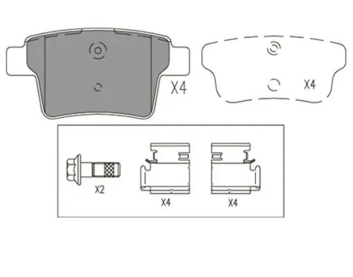 Brake Pad Set, disc brake (FBP4192)