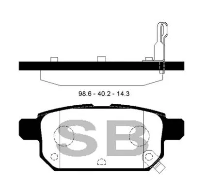 Brake Pad Set, disc brake (FBP1634)