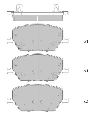 Brake Pad Set, disc brake (FBP4404)