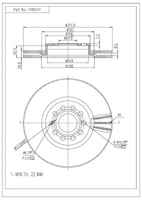Brake Disc (FBD247)