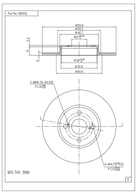 Brake Disc (FBD505)
