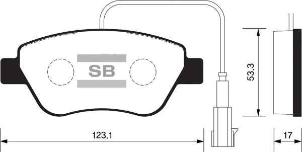 Brake Pad Set, disc brake (FBP1201)