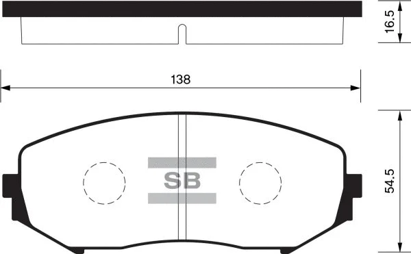 Brake Pad Set, disc brake (FBP1416)