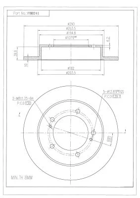 Brake Disc (FBD241)
