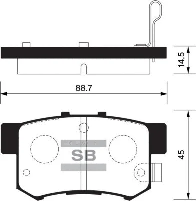 Brake Pad Set, disc brake (FBP1368)