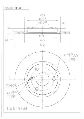 Brake Disc (FBD101)