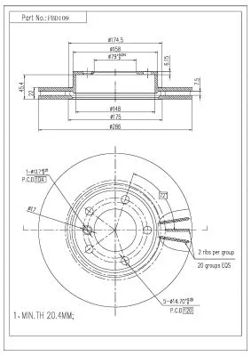 Brake Disc (FBD109)