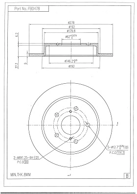 Brake Disc (FBD478)