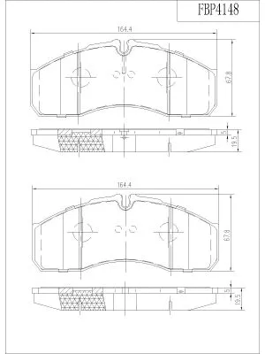Brake Pad Set, disc brake (FBP4148)