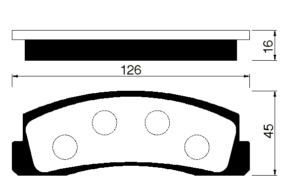 Brake Pad Set, disc brake (FBP4154)
