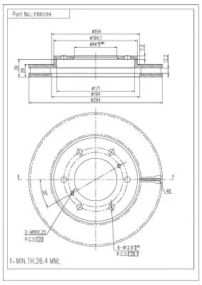 Brake Disc (FBD194)