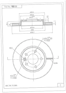 Brake Disc (FBD509)