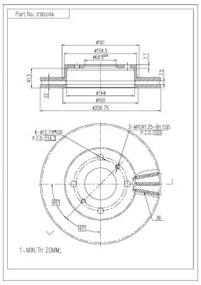 Brake Disc (FBD104)