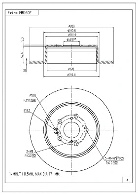 Brake Disc (FBD502)